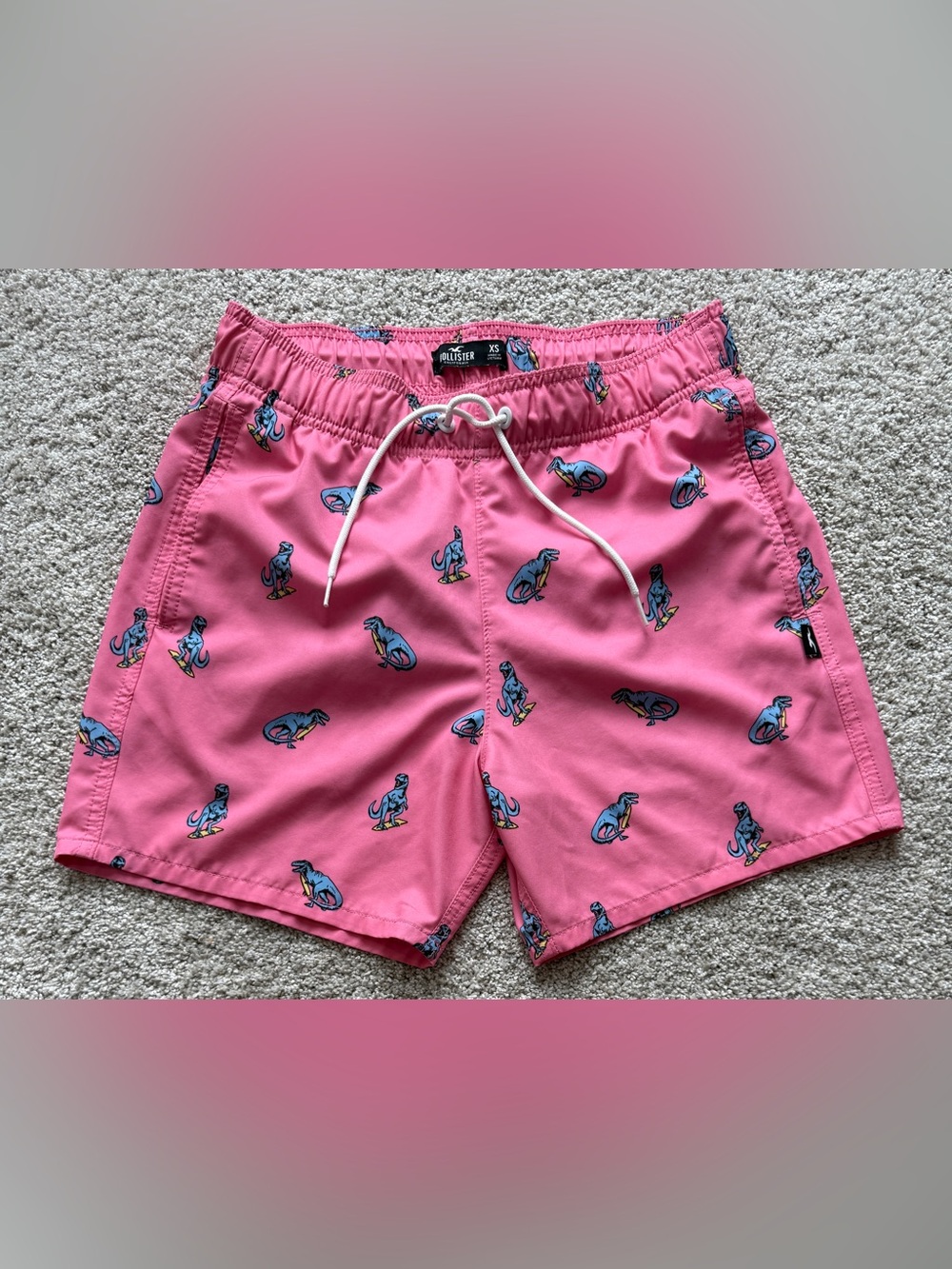 Surfing dinosaurs Swim Trunks by Hollister size men’s XS.
